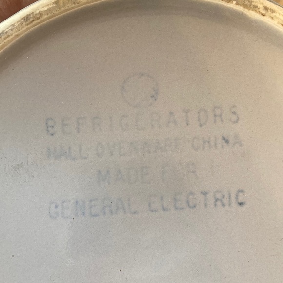 Refrigerators Hall Ovenware China - Made For General Electric Large Casserole - Picture 3 of 14